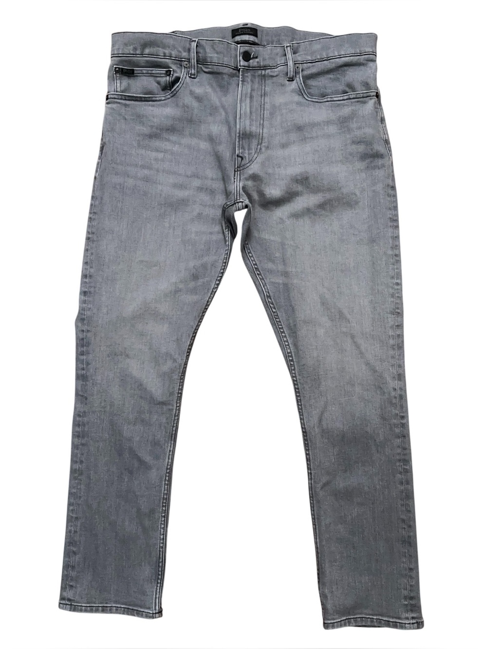 Polo Ralph Lauren Denim Jeans Mens 36x30 Sullivan Slim Fit Stretch 5-Pocket Gray